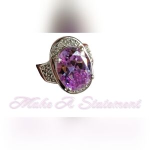 Amethyst Statement Cocktail Ring